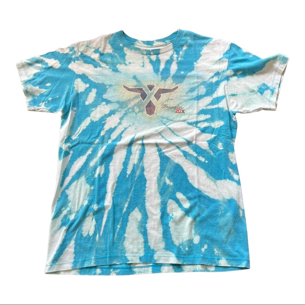 Repurposed bleached tee Wrangler